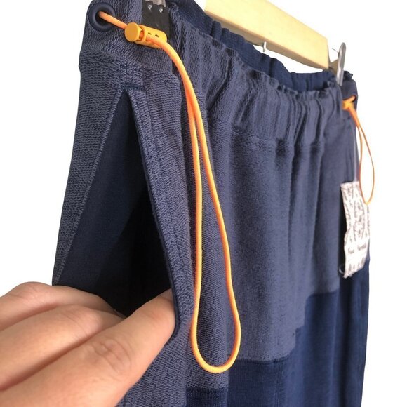 NWT Free People Movement Surfside High-Waist Joggers | Navy Blue & Orange | XS - Picture 7 of 11